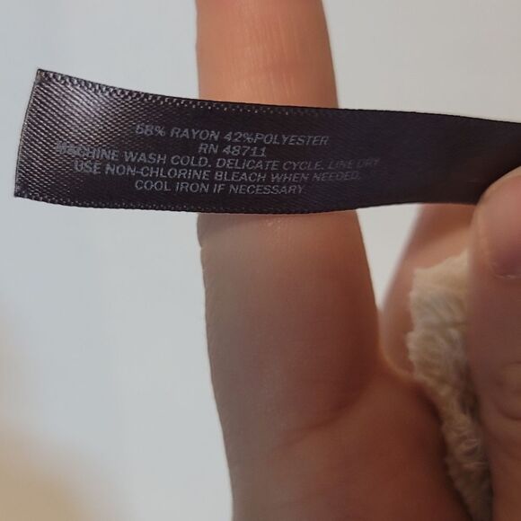 Massini Short Sleeved Knit Short Sleeved Sweater Lace Detail Size Large - Picture 8 of 9